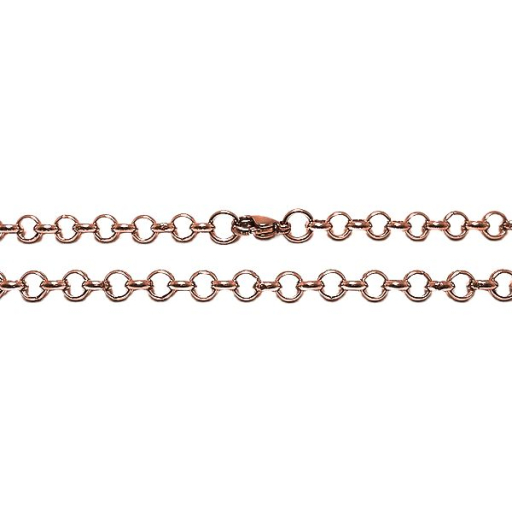 Cadena Rolo 2mm 45cm de Acero Rosé