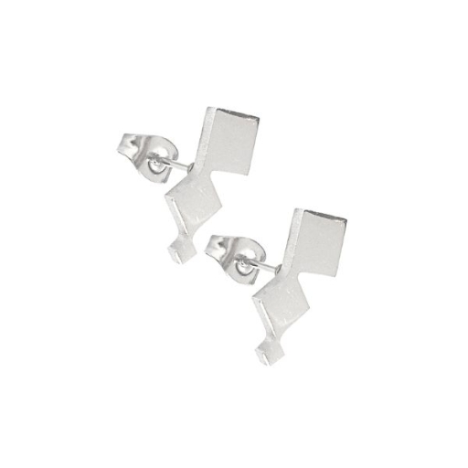 Aros figuras geométricas 15mm de acero blanco