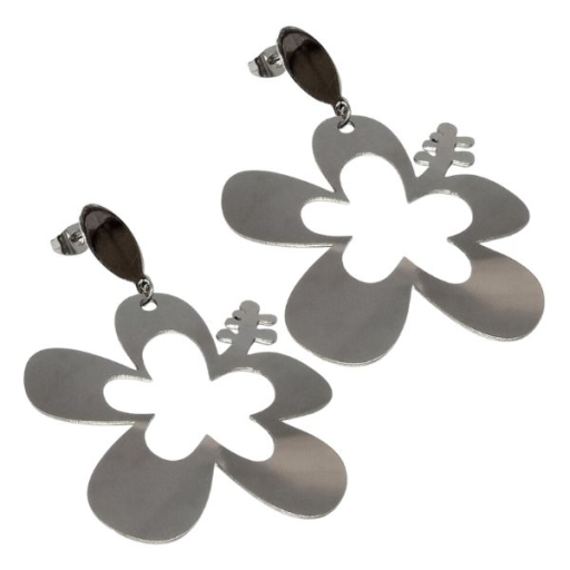 Aros Calados Colgantes de Acero Quirúrgico Alt: 59mm 