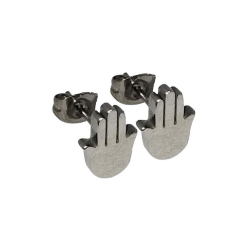 Aros Mano de Fátima de Acero Quirúrgico Alt: 10mm