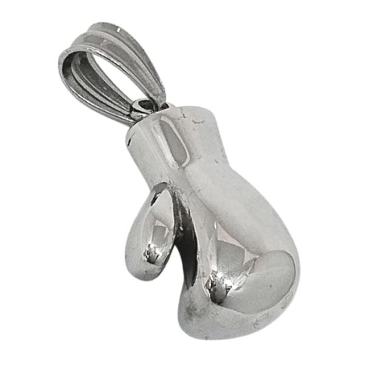 Dije Guante de Boxeo Macizo de Acero Quirúrgico Alt: 48mm incl. drop
