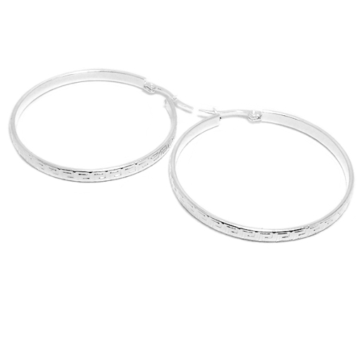 Aros argolla con guarda 40mm de acero blanco