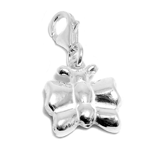 Dije de Plata mariposa con mosquetón