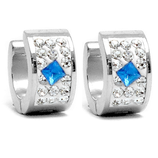 PACK x6 Aros cubanos con cubic azul de acero quirúrgico