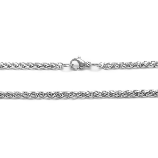 Cadena soga 2mm 45cm de acero quirúrgico