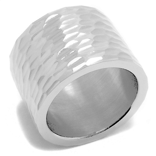 Anillo sin fin tramado de acero quirúrgico grueso