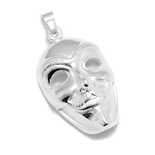 Dije mascara de acero blanco