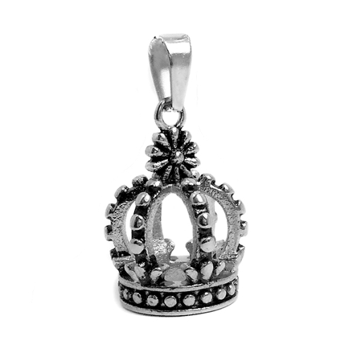 Dije corona calada de acero quirúrgico