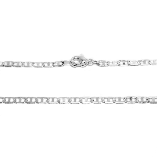 PACK de 5 Cadena maim 50cm de acero blanco