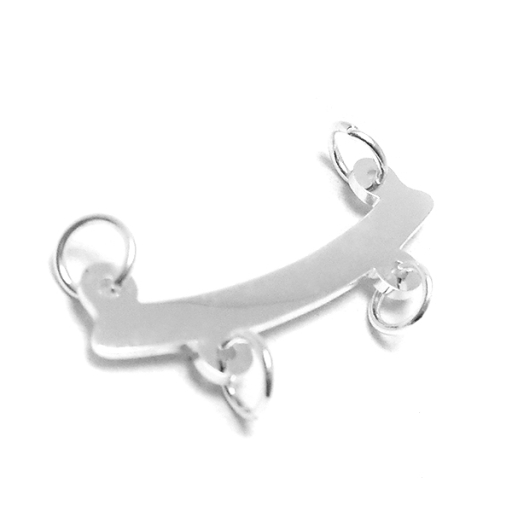 Dije percha X2 de acero blanco