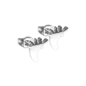 Aros piecitos de acero blanco