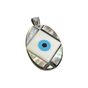 Dije Ojo turco de Nácar Alt: 42mm incl. argolla