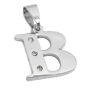 Inicial con cubic de acero quirurgico B