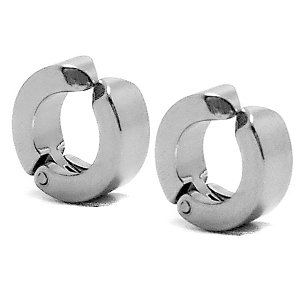 PACK x6 Aros cubanos a presión 10mm de acero quirúrgico