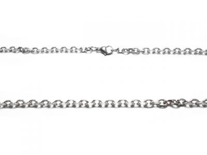 Pack x5 Cadena espejito 4mm 60cm de acero blanco