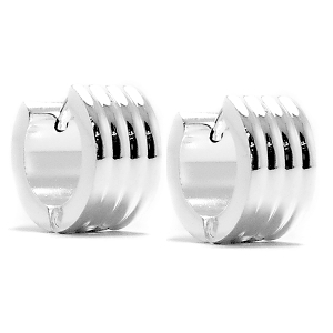 Aros cubanos tramados de acero blanco
