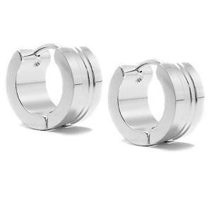 PACK x6 Aros cubanos tramados de acero blanco