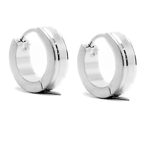 PACK x6 Aros cubanos tramados de acero blanco