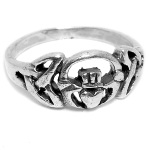 Anillo de Plata 925 tramado con triskel