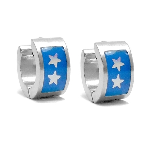 Aros cubanos esmaltados azul de acero quirúrgico