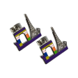 Aros Torre Eiffel París esmaltados de Acero Quirúrgico Alt: 15mm
