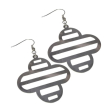 Aros Calados Colgantes de Acero Quirúrgico Alt: 64mm incl. brizura