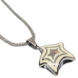 CONJUNTO Cadena laila 1.8mm 45cm y Dije Estrella inflada y esmaltada Alt: 25mm incl drop de acero quirúrgico