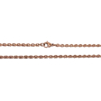 Cadena Espejito 2mm 45cm de Acero Rosé
