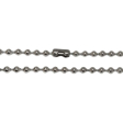 Cadena Bolitas Estilo Militar 4mm 50cm de acero quirúrgico