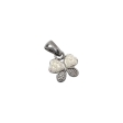 Dije Mini Mariposa con Microperlas de Acero Quirúrgico Alt: 17mm incl. drop