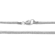PACK x10 Cadena laila 1.8mm 40cm de acero blanco