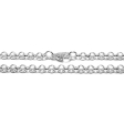 Cadena rolo 5mm 45cm de acero blanco