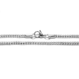 Cadena coreana 2.5mm 40cm de acero blanco