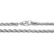 CADENA TURBILLÓN 4MM 70CM DE ACERO BLANCO -OFERTA-