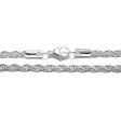 Cadena turbillón 3mm 50cm de acero blanco