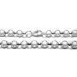 PACK x10 Cadena rolo 6mm 60cm de acero blanco