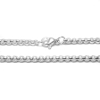 PACK x10 Cadena rolo 4mm 40cm de acero blanco