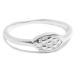 Anillo de Plata ovalo tramado
