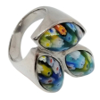 Anillo Triple Murano de Acero Quirúrgico
