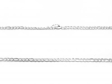Cadena fígaro 4mm 60cm de acero blanco