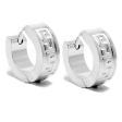 Aros cubanos con guarda de acero blanco