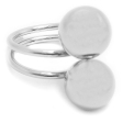 Anillo dual bolitas de 11mm de acero quirúrgico