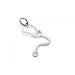Dije estetoscopio de acero quirúrgico Alt:  42mm incl. argolla -OFERTA-
